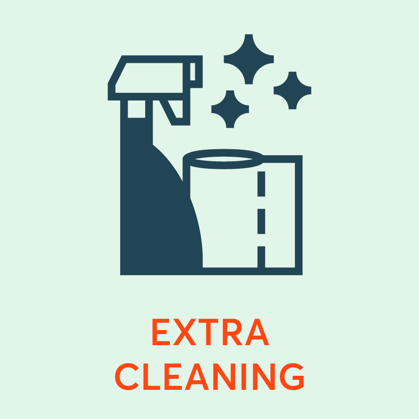 We're cleaning more than ever with extra focus on touch points in stations and on trains