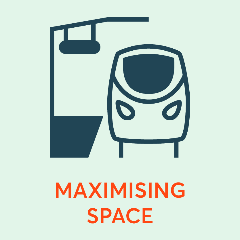 We're making more space which means more room for social distancing onboard