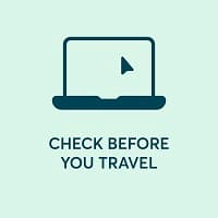 Check before you travel 