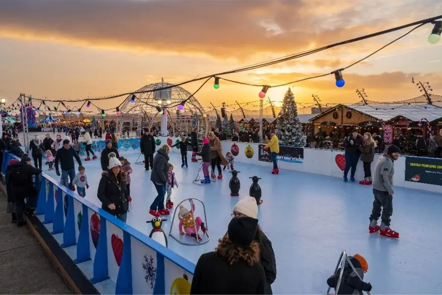 Skating rink at Blackpool's Christmas by the Sea