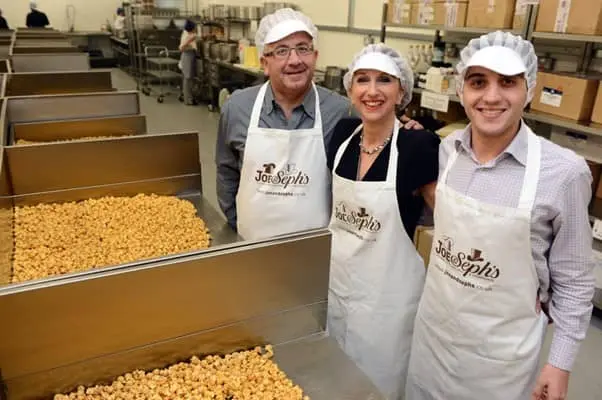 Joe & Seph's gourmet popcorn in production
