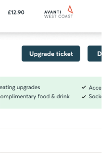 Ticket upgrade - standard premium - part 2