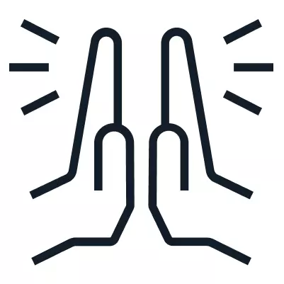 Icon depicting a high-five