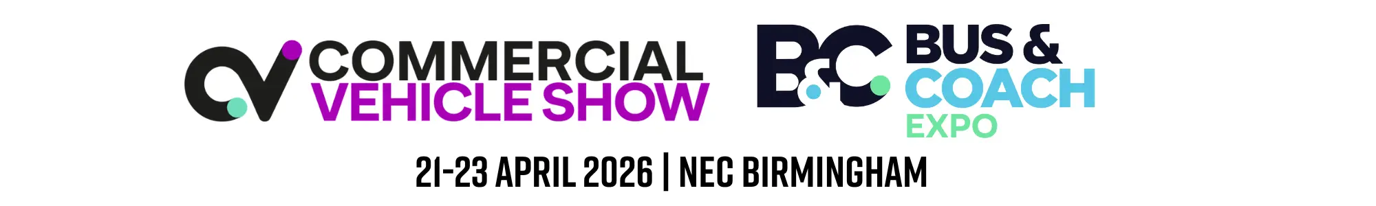 Commercial Vehicle Show logo besite Bus & Coach Expo logo