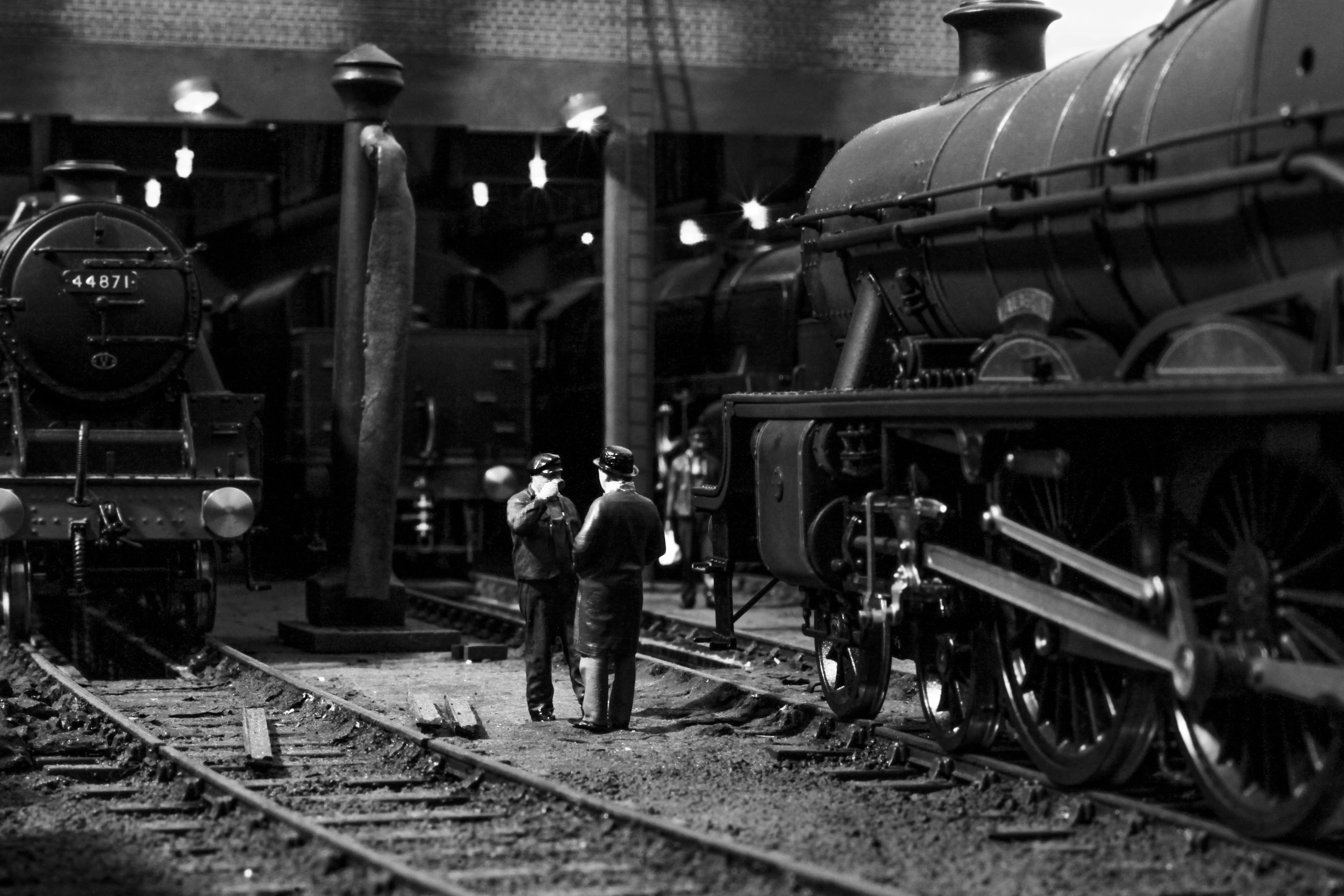 UK Type 1 Locomotives: A model of an old railway, with Type 1 locomotives.