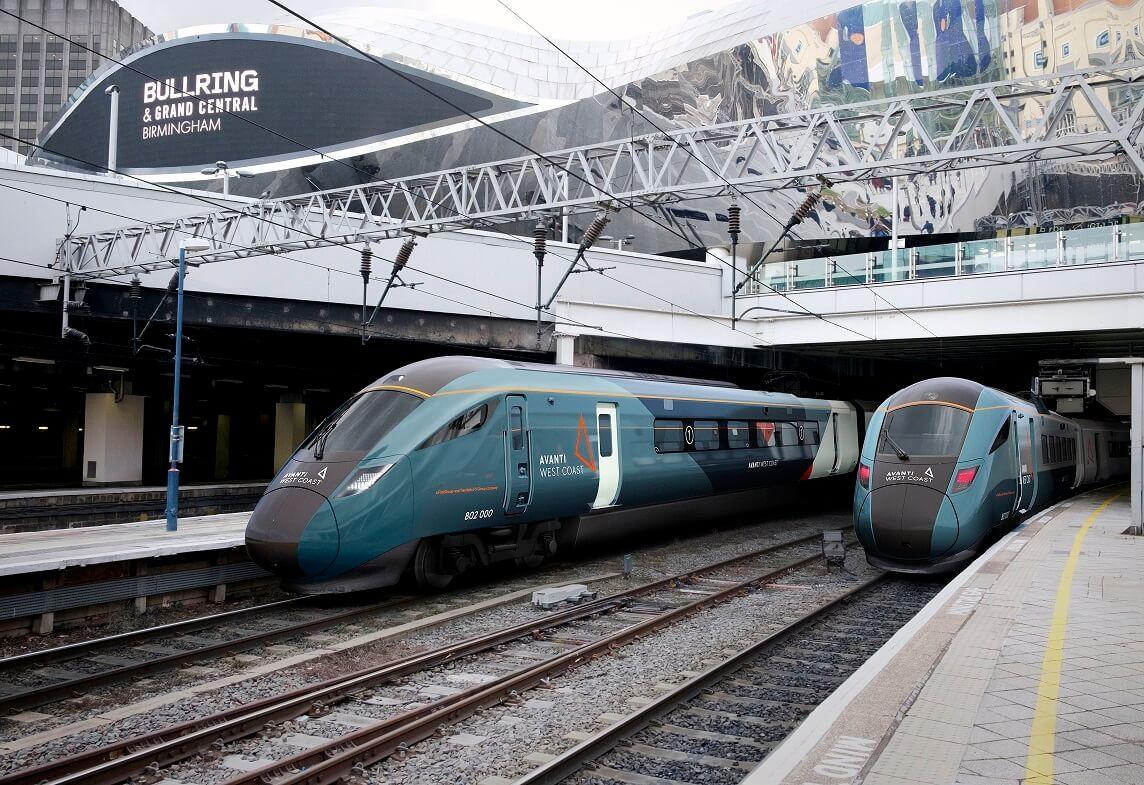 Avanti West Coast Hitachi Train at Birmingham New Street