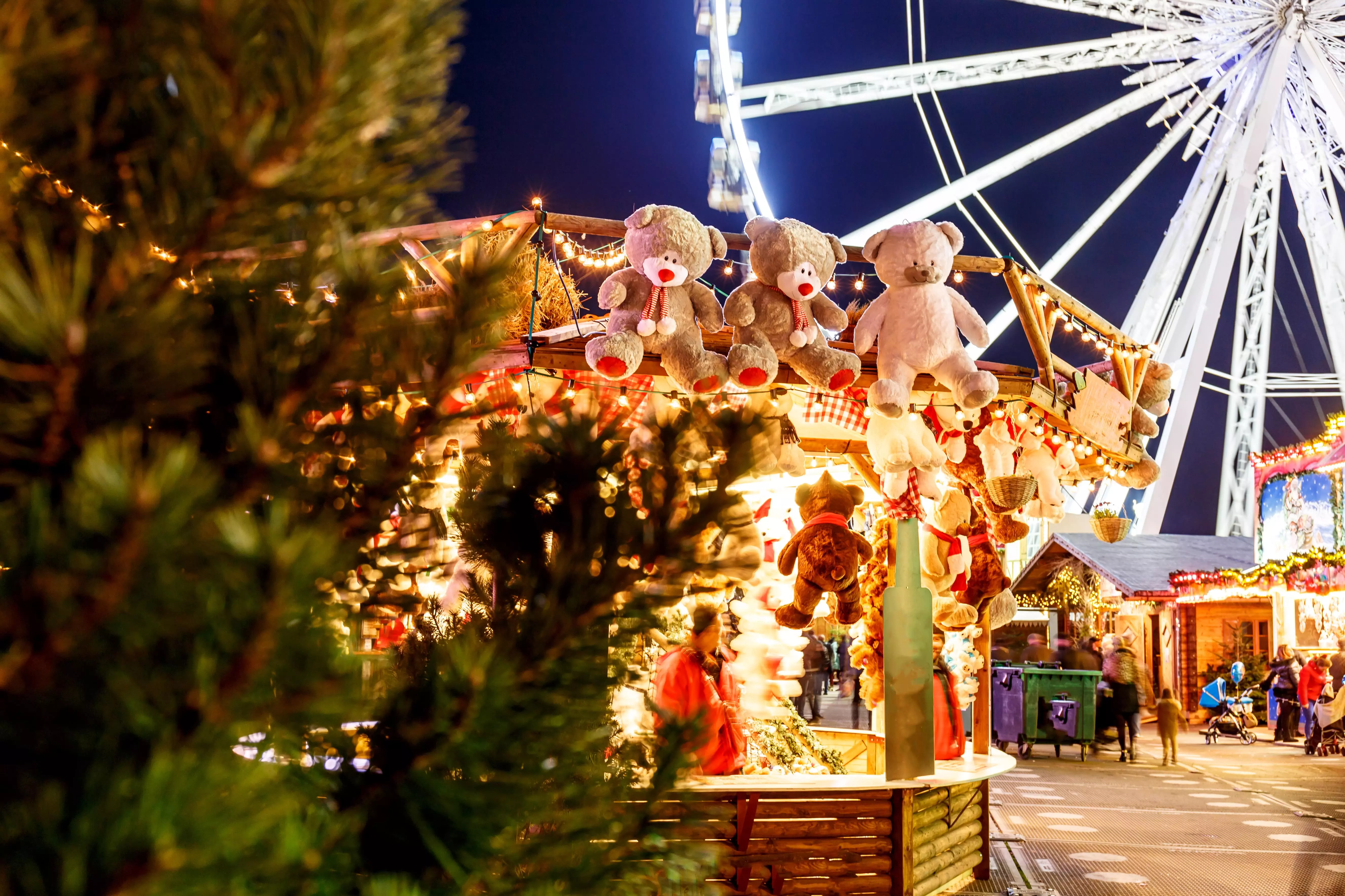 Christmas Market stall at Hyde Park London